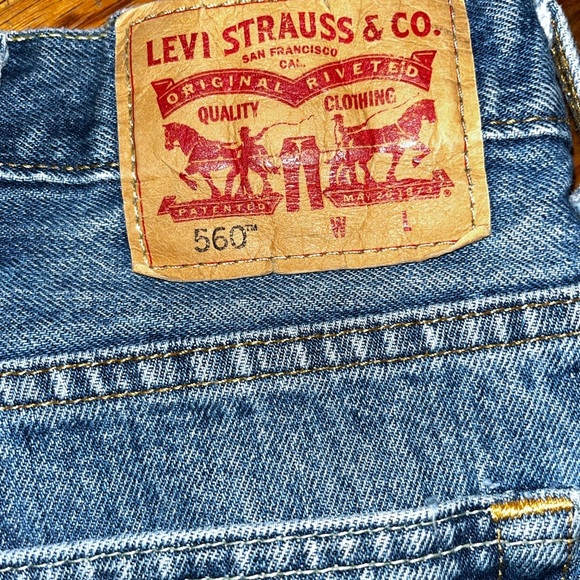 Men’s Levi’s jeans size 44X30 rigid denim blue workwear big & tall - Picture 5 of 8
